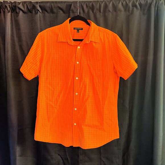 Banana‎ Republic Button Down Polo Short Sleeve Shirt Size Large - Picture 5 of 7